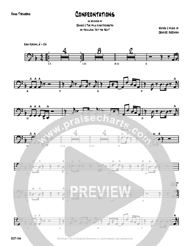 Confrontations Bass Trombone (Denver Bierman)