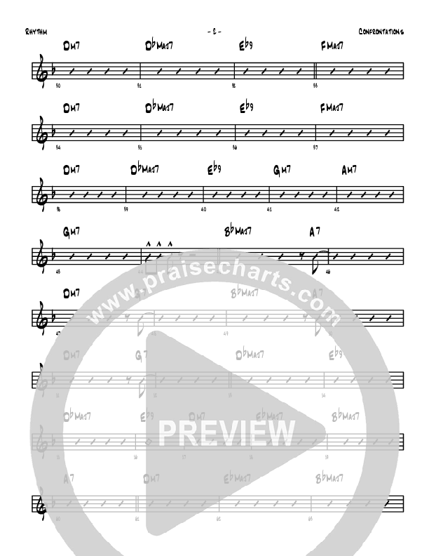 Confrontations Rhythm Chart (Denver Bierman)