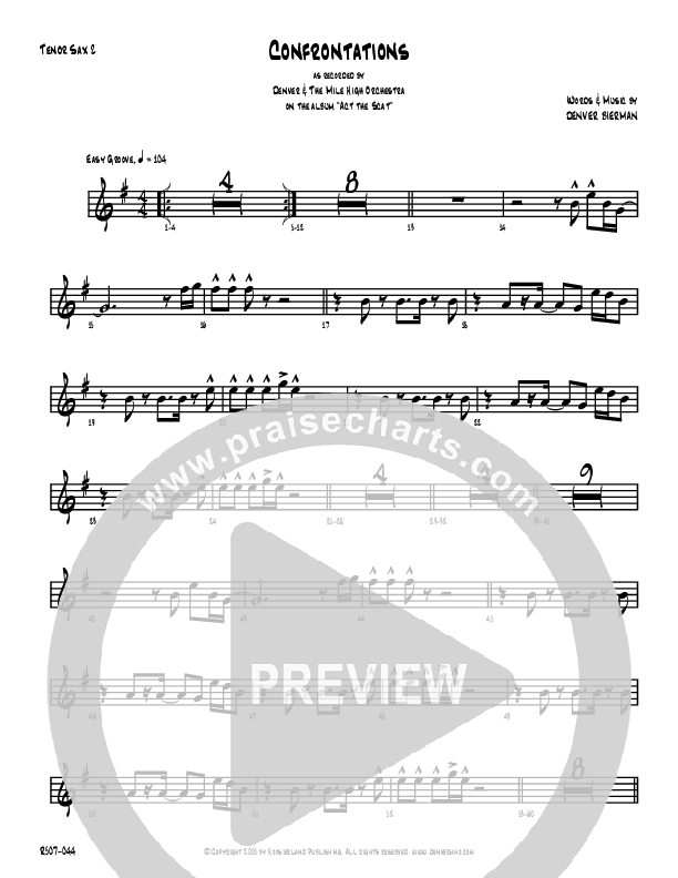 Confrontations Tenor Sax 1/2 (Denver Bierman)