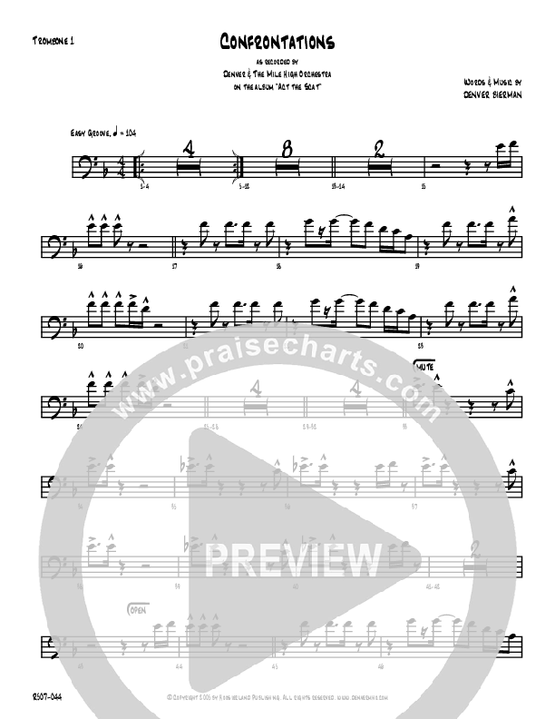Confrontations Trombone 1 (Denver Bierman)