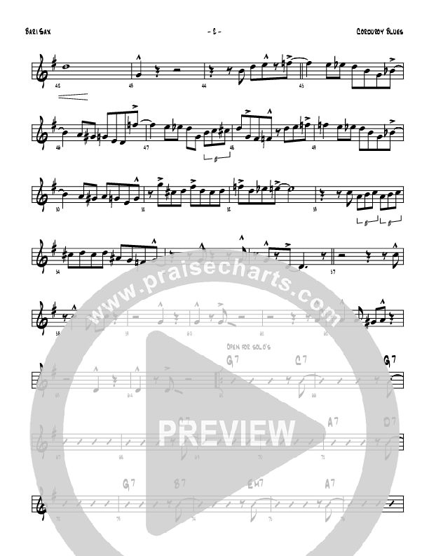 Corduroy Blues Bari Sax (Denver Bierman)