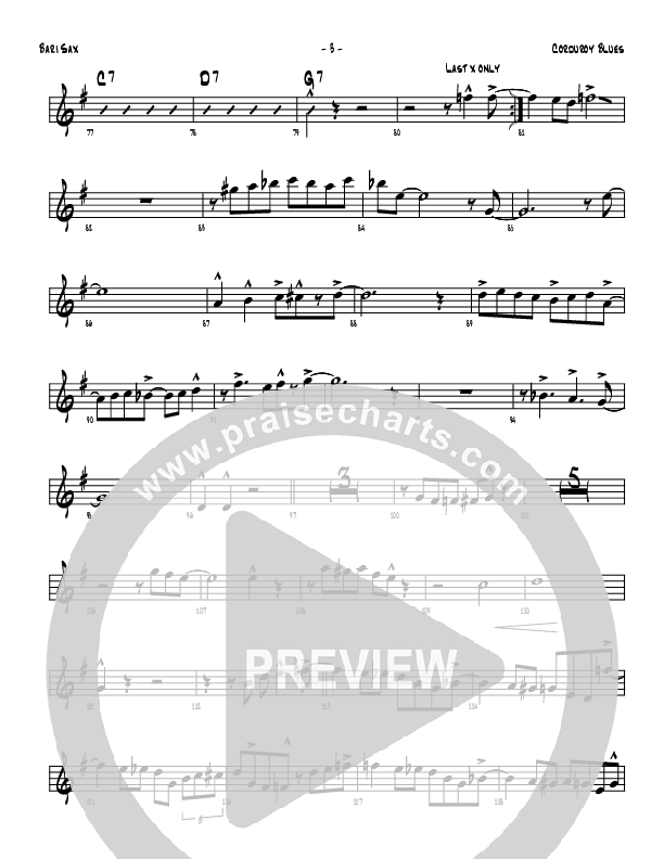 Corduroy Blues Bari Sax (Denver Bierman)