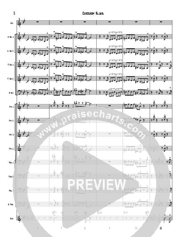 Corduroy Blues Conductor's Score (Denver Bierman)
