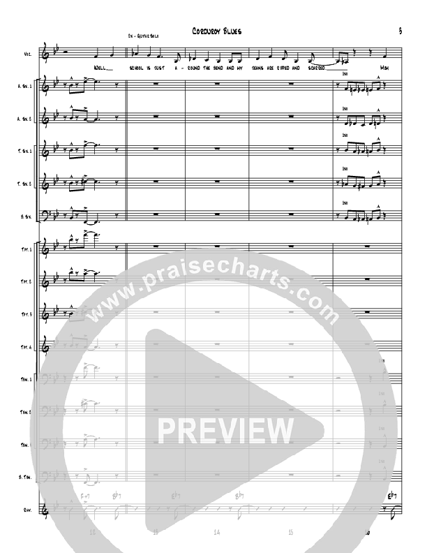Corduroy Blues Conductor's Score (Denver Bierman)