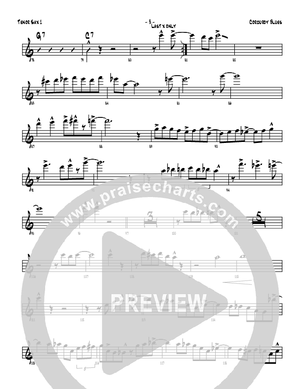 Corduroy Blues Tenor Sax 1/2 (Denver Bierman)