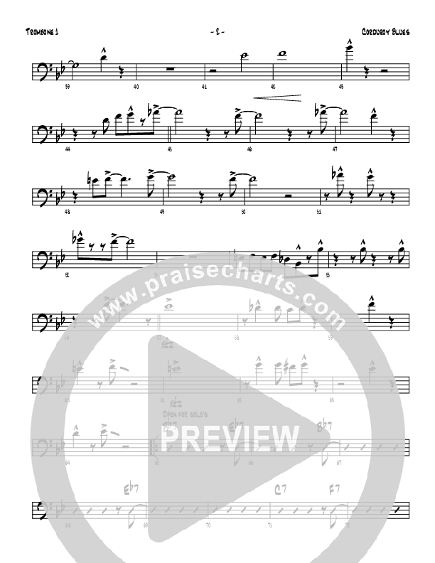 Corduroy Blues Trombone 1 (Denver Bierman)