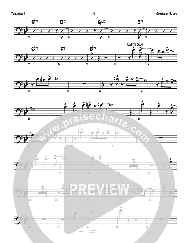 Corduroy Blues Trombone 1 (Denver Bierman)