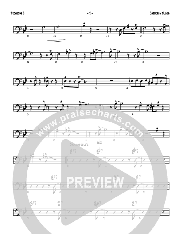 Corduroy Blues Trombone 3 (Denver Bierman)