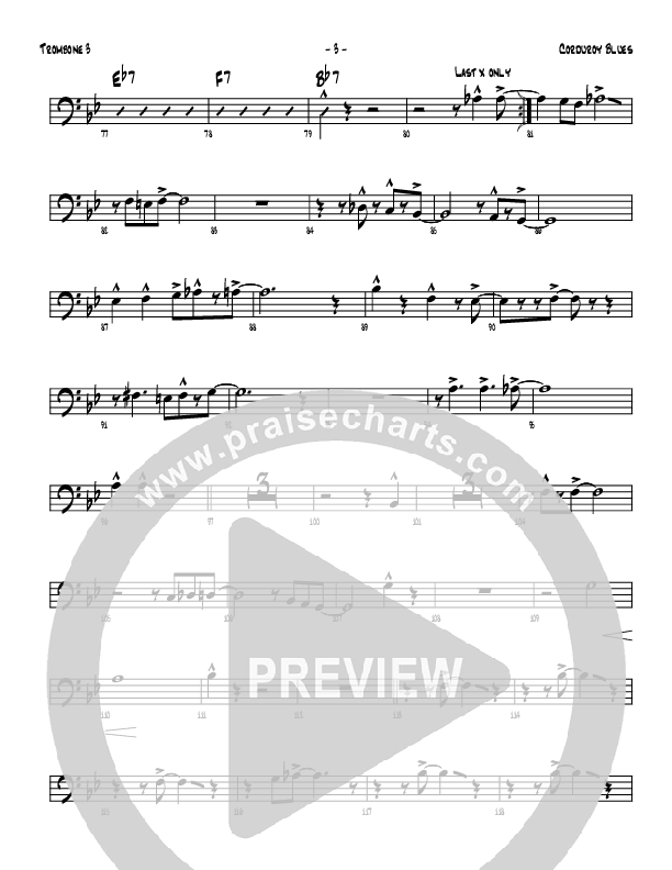 Corduroy Blues Trombone 3 (Denver Bierman)