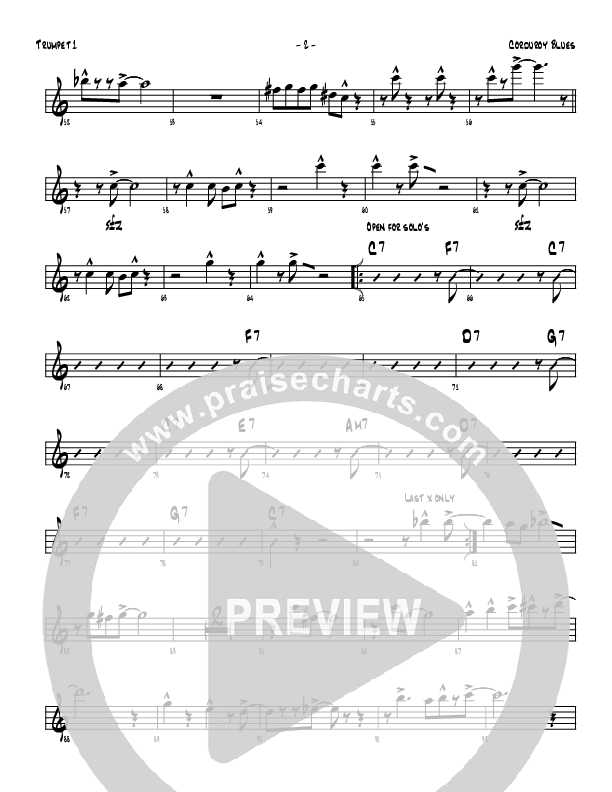 Corduroy Blues Trumpet 1 (Denver Bierman)