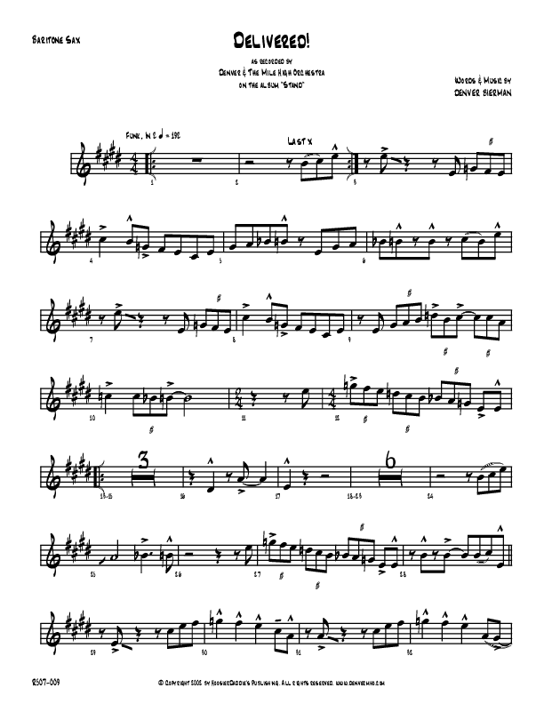 Delivered Bari Sax (Denver Bierman)