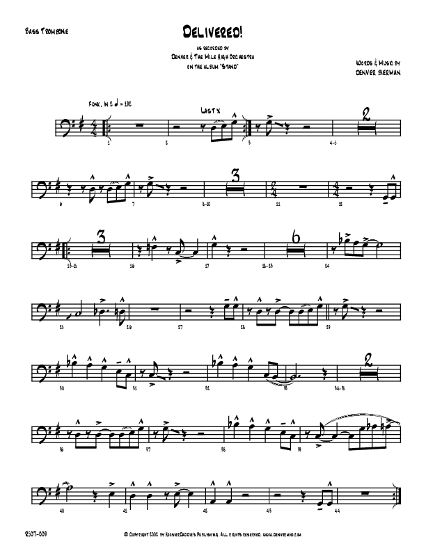 Delivered Bass Trombone (Denver Bierman)
