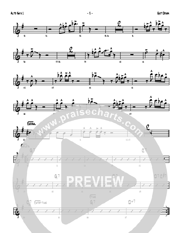 Get Down Alto Sax 1/2 (Denver Bierman)