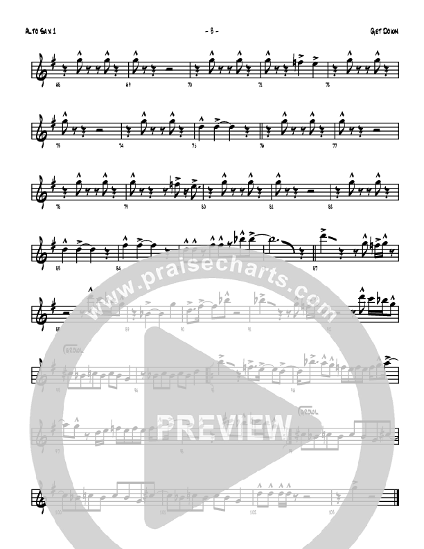 Get Down Alto Sax 1/2 (Denver Bierman)