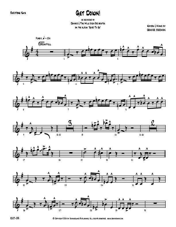 Get Down Bari Sax (Denver Bierman)