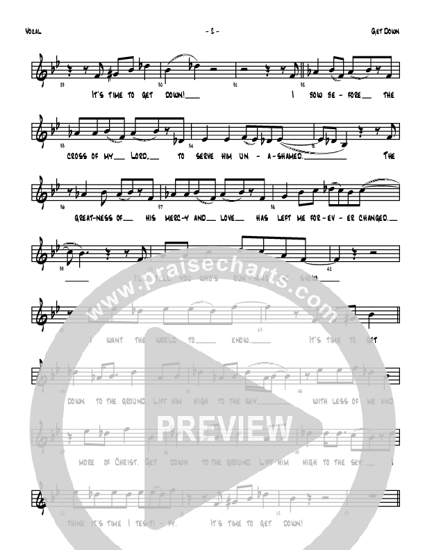 Get Down Lead Sheet (Denver Bierman)