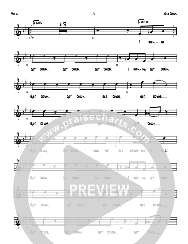 Get Down Lead Sheet (Denver Bierman)