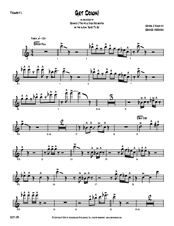 Get Down Trumpet 1 (Denver Bierman)