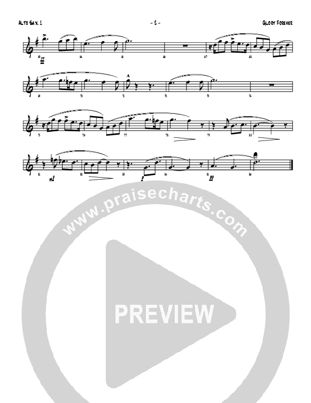 Glory Forever Alto Sax 1/2 (Denver Bierman)