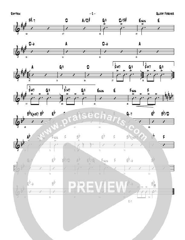 Glory Forever Rhythm Chart (Denver Bierman)