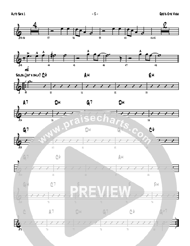 God's Eye View Alto Sax 1/2 (Denver Bierman)