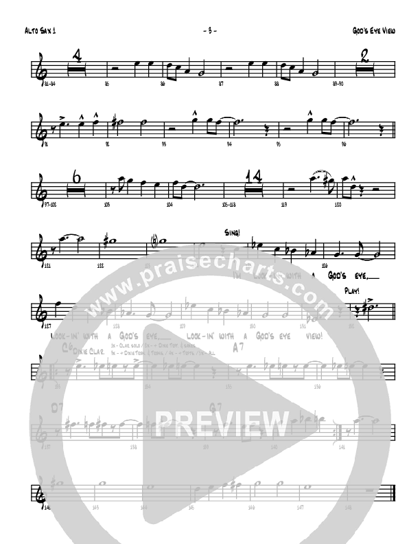 God's Eye View Alto Sax 1/2 (Denver Bierman)