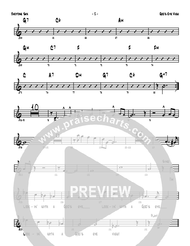 God's Eye View Bari Sax (Denver Bierman)