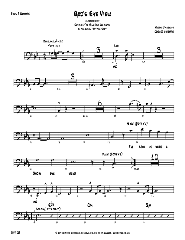 God's Eye View Bass Trombone (Denver Bierman)