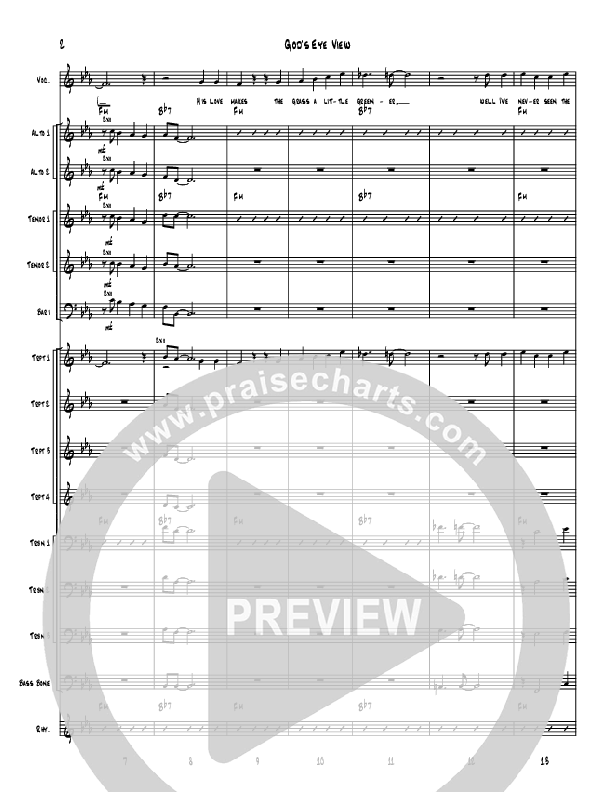 God's Eye View Conductor's Score (Denver Bierman)