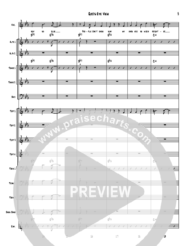 God's Eye View Conductor's Score (Denver Bierman)