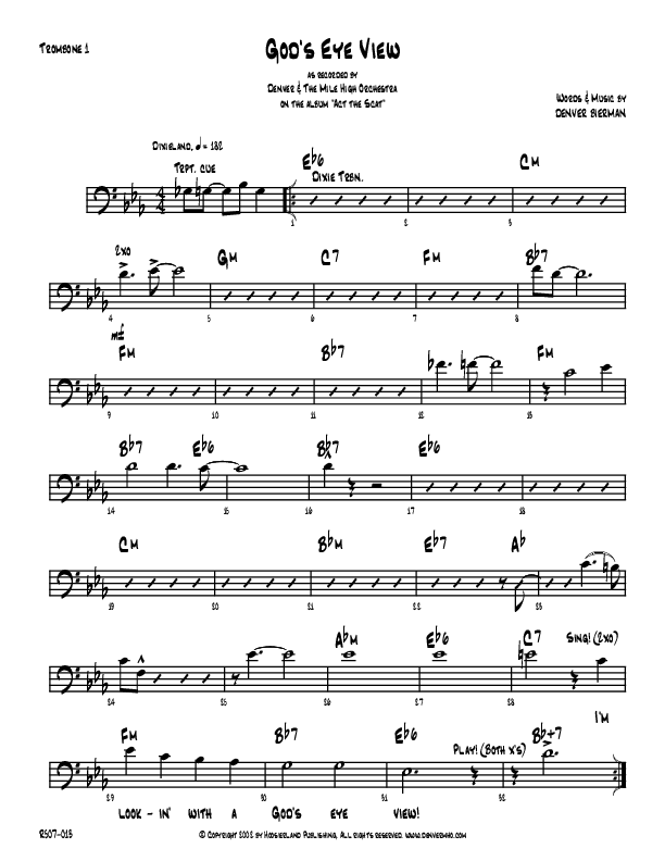 God's Eye View Trombone 1 (Denver Bierman)