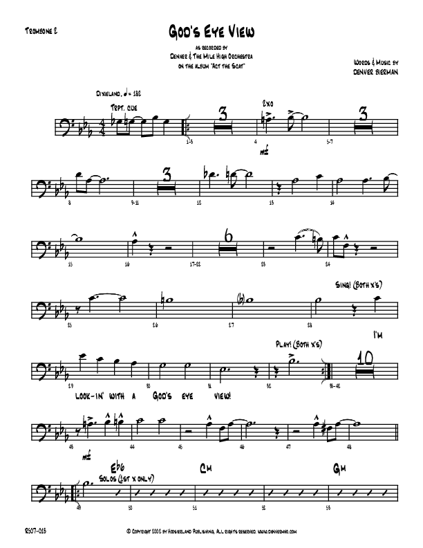 God's Eye View Trombone 2 (Denver Bierman)