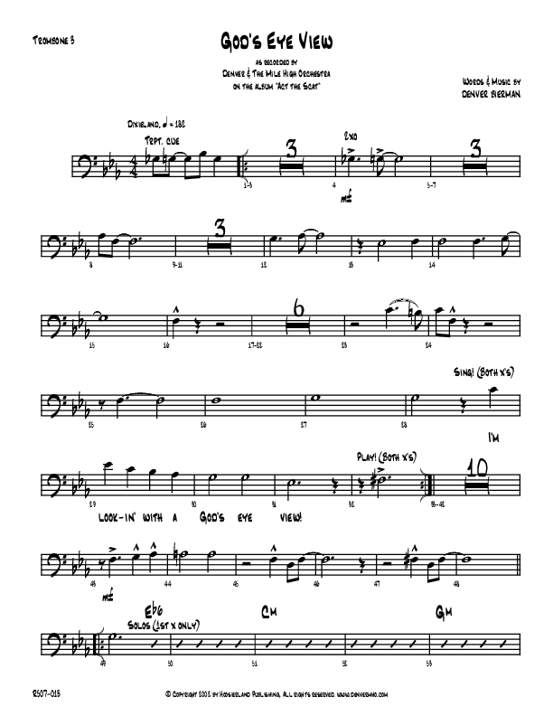 God's Eye View Trombone 3 (Denver Bierman)