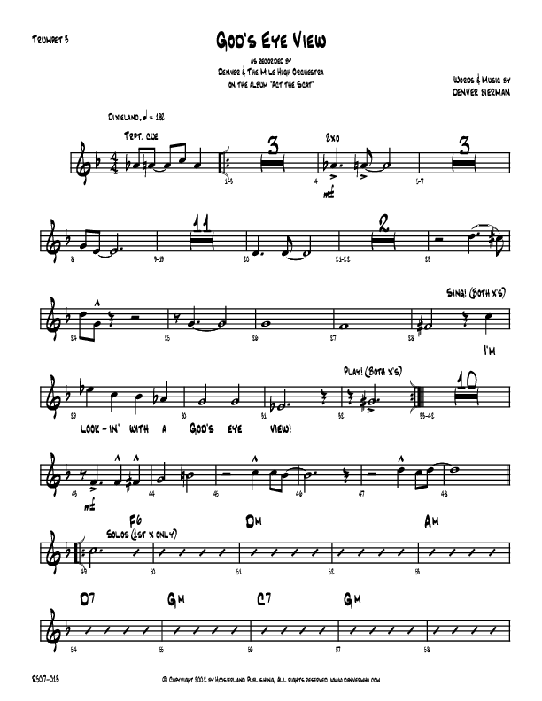 God's Eye View Trumpet 3 (Denver Bierman)