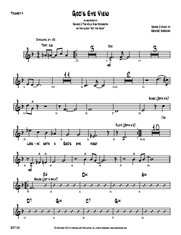 God's Eye View Trumpet (Denver Bierman)