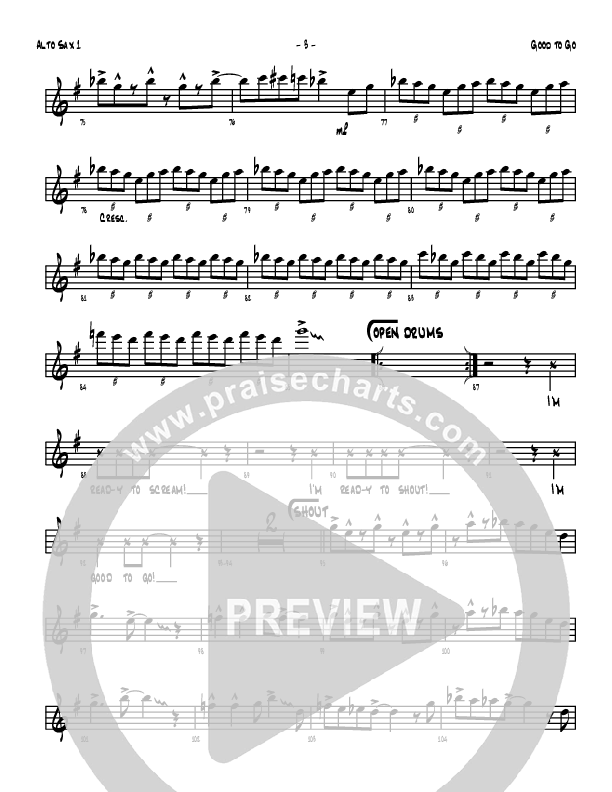 Good To Go Alto Sax 1/2 (Denver Bierman)