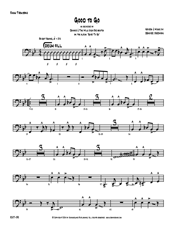 Good To Go Bass Trombone (Denver Bierman)