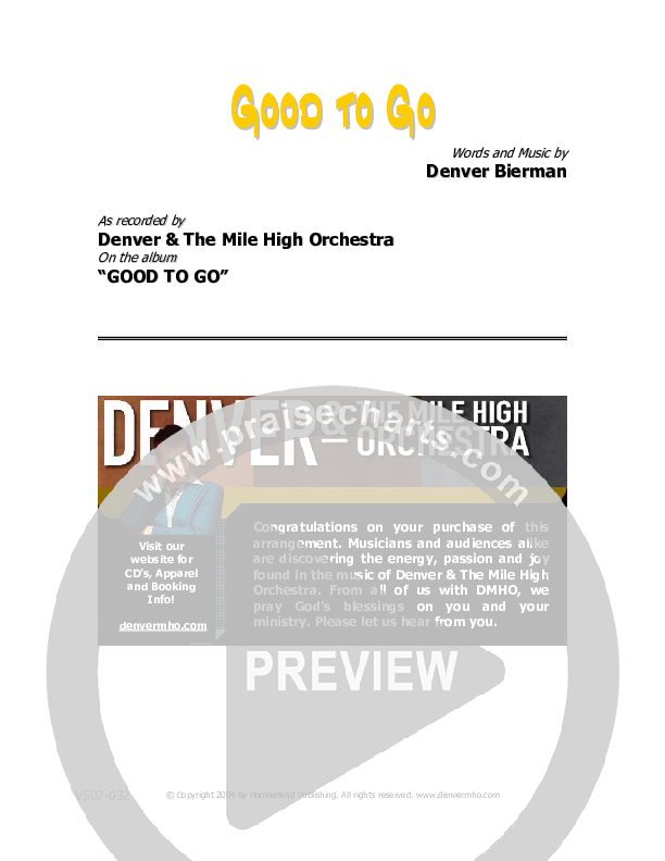 Good To Go Orchestration (Denver Bierman)