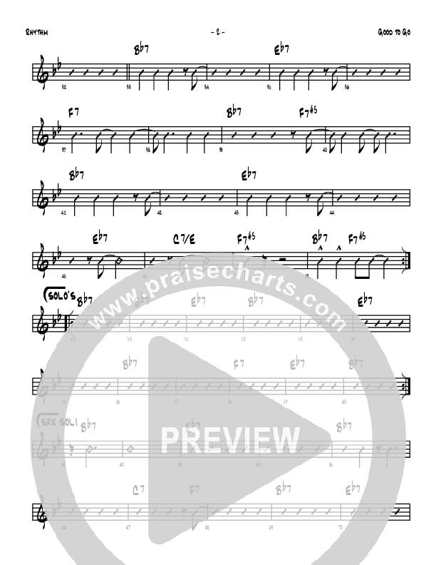 Good To Go Rhythm Chart (Denver Bierman)