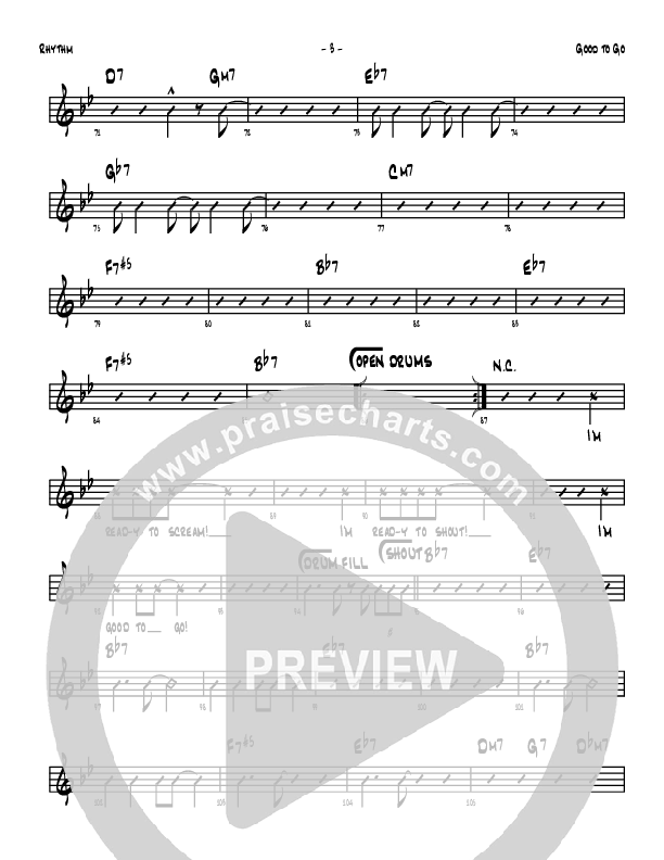Good To Go Rhythm Chart (Denver Bierman)