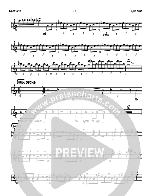 Good To Go Tenor Sax 1/2 (Denver Bierman)