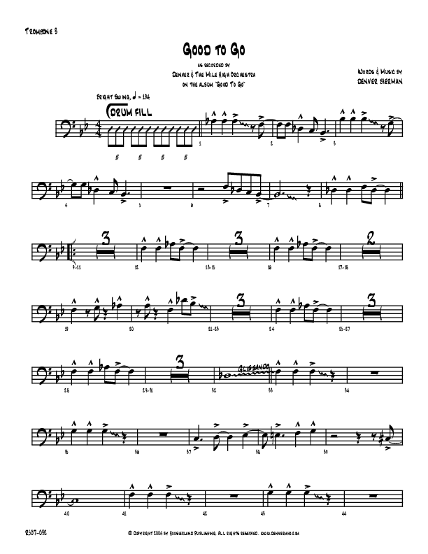 Good To Go Trombone 3 (Denver Bierman)