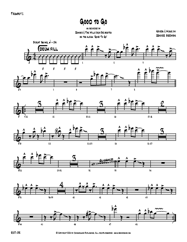 Good To Go Trumpet 1 (Denver Bierman)
