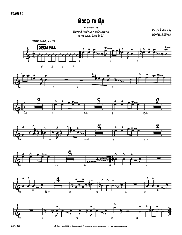 Good To Go Trumpet 3 (Denver Bierman)