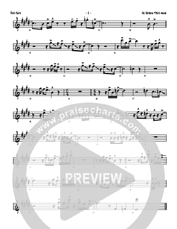 He Knows Your Name Bari Sax (Denver Bierman)
