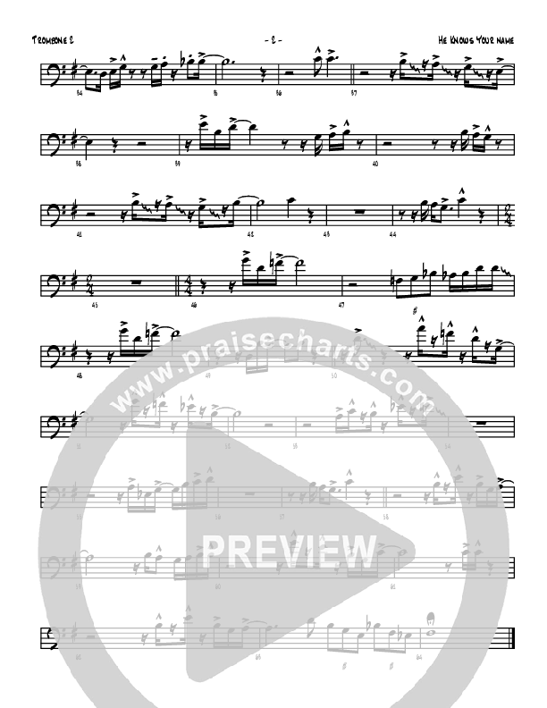 He Knows Your Name Trombone (Denver Bierman)