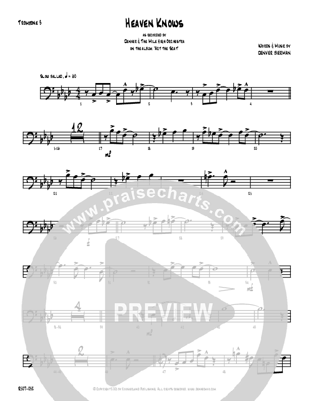 Heaven Knows Trombone 3 (Denver Bierman)
