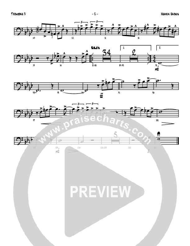 Heaven Knows Trombone 3 (Denver Bierman)