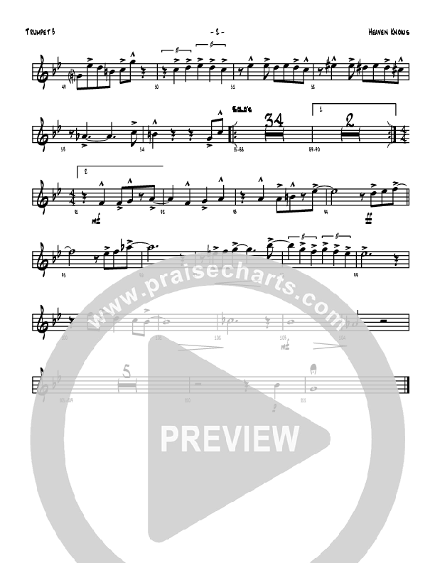 Heaven Knows Trumpet 3 (Denver Bierman)