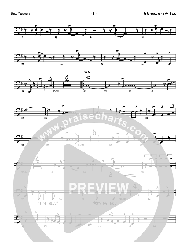 It Is Well With My Soul Bass Trombone (Denver Bierman)